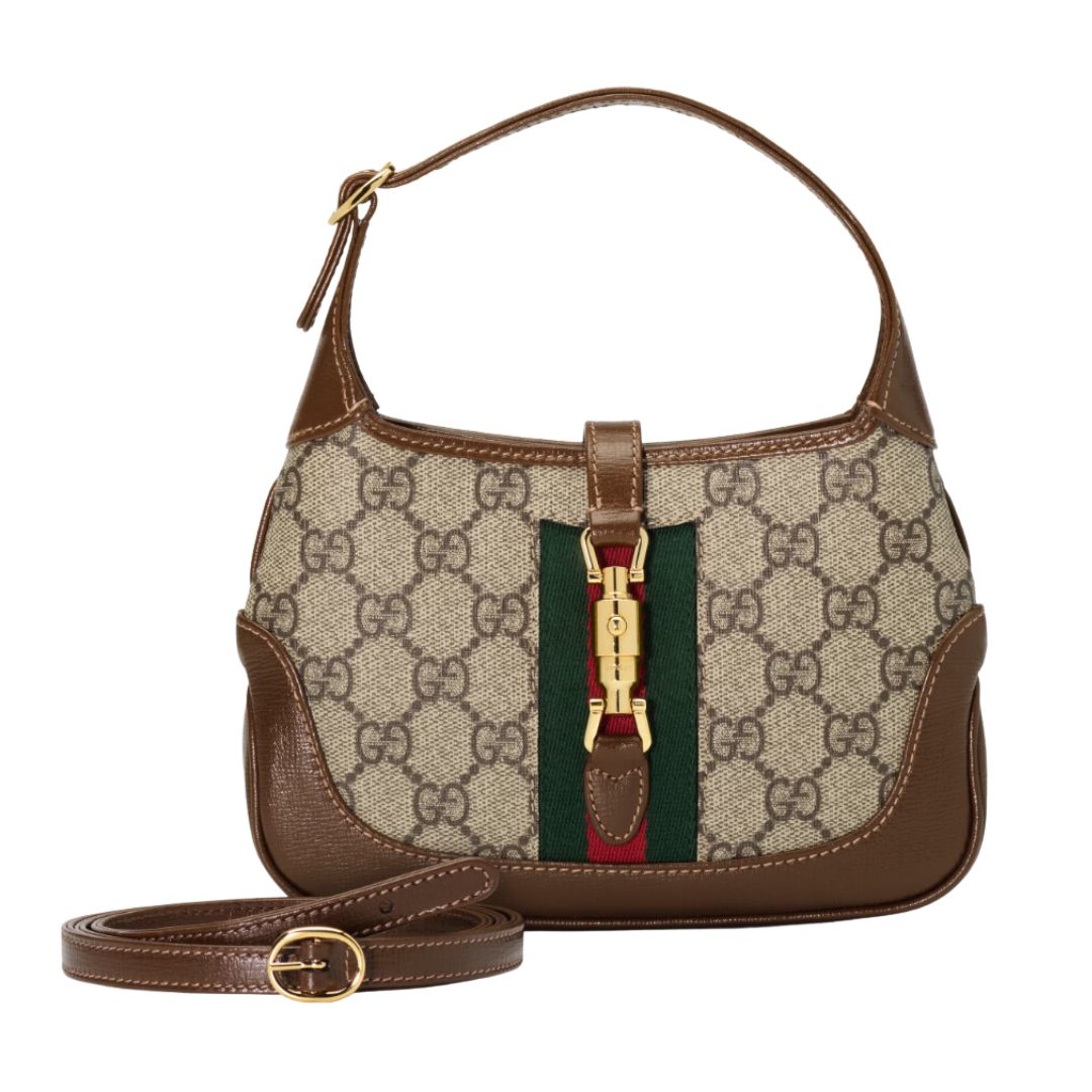 LUXE Lend Designer Handbag Hire Australia, Hire Jackie 1961 Mini Hobo Bag In GG Supreme Canvas | GUCCI Australia