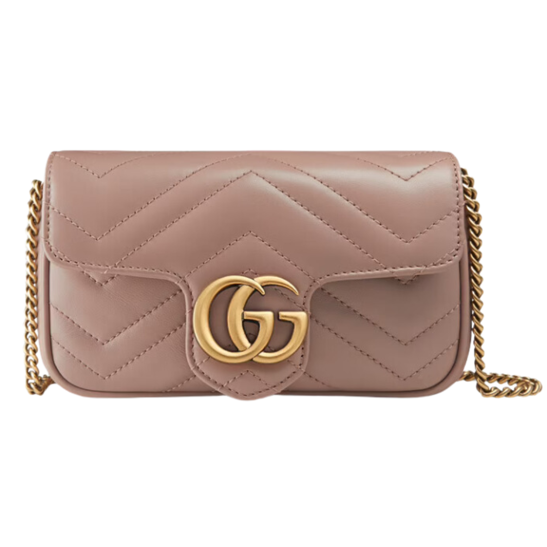 LUXE Lend Designer Handbag Hire Australia - Hire Black GG Marmont Matelassé Super Mini Leather Bag | GUCCI Australia