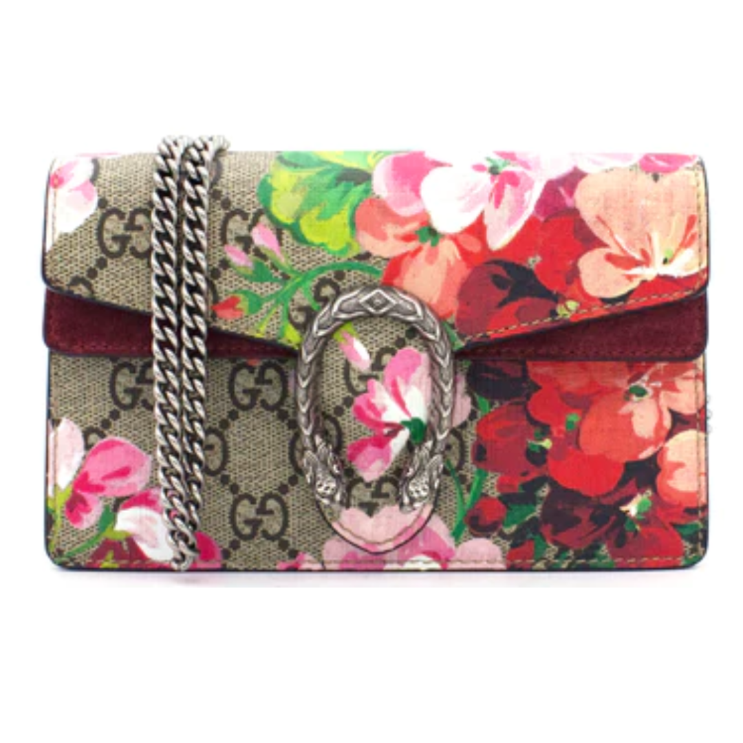 LUXE Lend Designer Handbag Hire Australia - Gucci Dionysus GG Blooms super mini bag – GUCCI Australia 