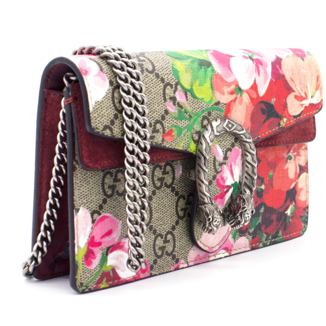 LUXE Lend Designer Handbag Hire Australia - Gucci Dionysus GG Blooms super mini bag – GUCCI Australia 