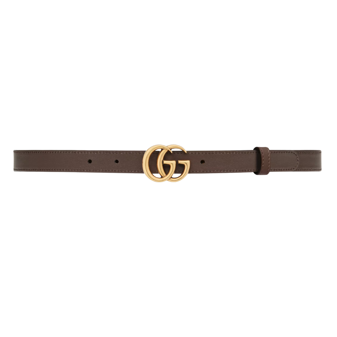 LUXE Lend Designer Handbag Hire Australia - Hire GG Marmont reversible belt in brown leather | GUCCI Australia