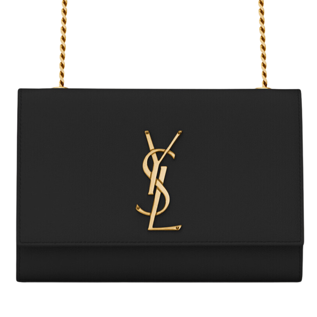 LUXE Lend Designer Handbag Hire Australia, Hire Saint Laurent YSL Medium Kate Handbag Gold Leather l SAINT LAURENT YSL AU