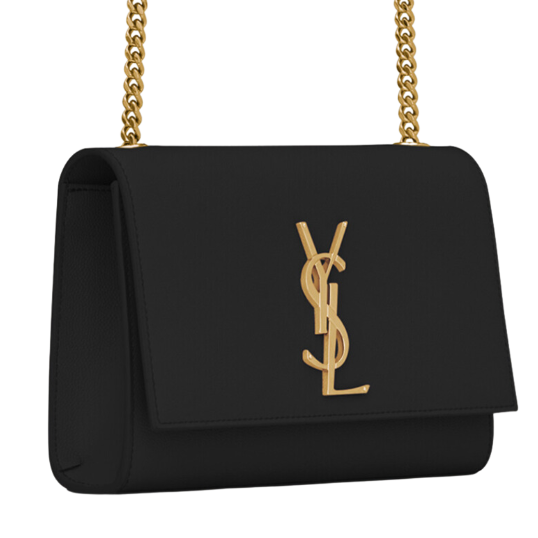 LUXE Lend Designer Handbag Hire Australia, Hire Saint Laurent YSL Medium Kate Handbag Gold Leather l SAINT LAURENT YSL AU