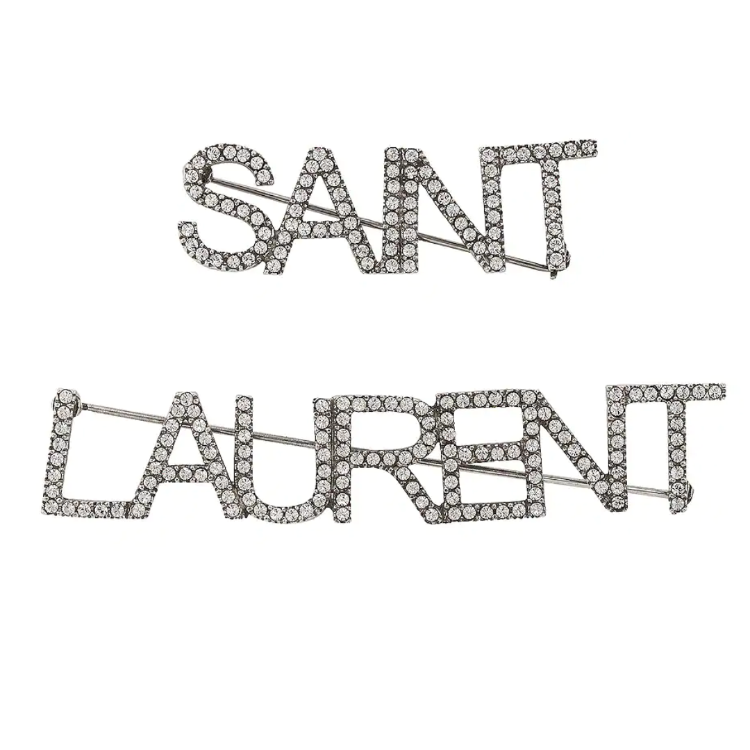 LUXE Lend Designer Handbag Hire Australia, Hire SAINT LAURENT brooches in brass and crystal | Saint Laurent | YSL AU